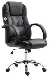 Poltrona Direzionale da Ufficio Ergonomica in Similpelle Nero