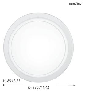 Eglo 83153 - Plafoniera PLANET 1 1xE27/60W/230V