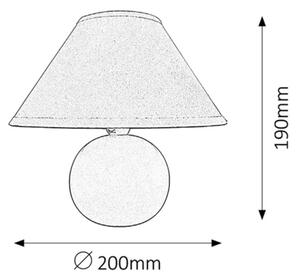 Rabalux 4906 - Lampada da tavolo ARIEL 1xE14/40W/230V