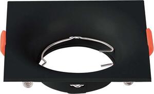 V-TAC VT-921-B Portafaretto LED GU10 da Incasso quadrato a basso profilo porta faretto corpo nero - sku 6635