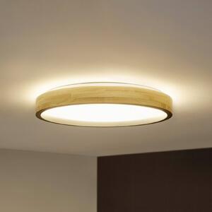 OSRAM Plafoniera soffitto ORBIS MARIANO, dimmerabile, Legno chiaro, Soggiorno / Sala da pranzo, Metallo, Moderno, Plafoniera