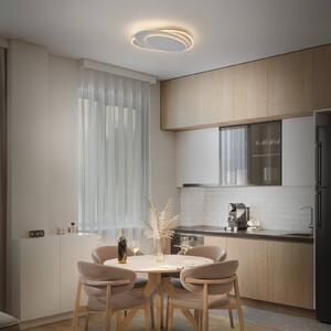 OSRAM Plafoniera soffitto ORBIS LAYERS, dimmerabile, Bianco / Opale, Soggiorno / Sala da pranzo, Metallo, Moderno, Plafoniera