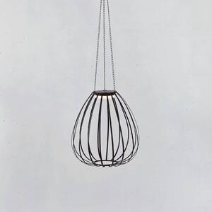 Markslöjd Lampada LED a sospensione Ovia, Ø 42 cm, nera, IP44, dimmerabile, Nero, Metallo, Scandinavo, Lampade solari