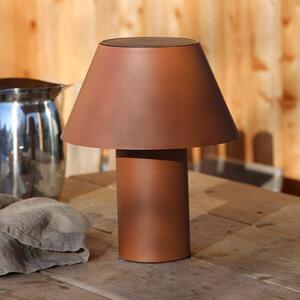 Markslöjd Lampada da tavolo solare a LED Vivo, marrone, IP44, altezza 30 cm, dimmerabile, Marrone / Ruggine, Metallo, Scandinavo, Lampade solari