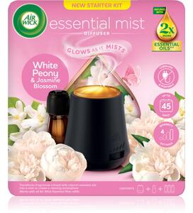 Air Wick Aroma Mist White Peony & Jasmine Blossom diffusore di aromi con ricarica + batteria 1 pz