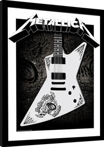 Quadro Metallica - Papa Het Guitar, Poster Incorniciato