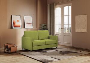 Divano Karay 2 posti due sedute da 60cm misure esterne 138x85x h 85 cm - Kg 22 rivestimento completamente sfoderabile colore Verde