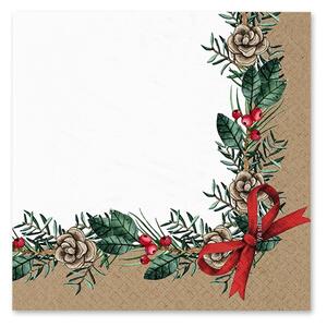 Set di tovaglioli 20 pz 33x33 cm Christmas Bow – Homéa