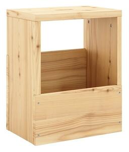 Comodino di colore naturale in pino massiccio Grab It – Karup Design