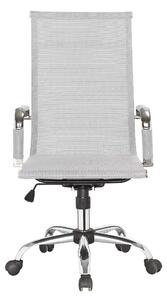 Sedia Presidenziale da Ufficio 55x65x116 cm Bianca