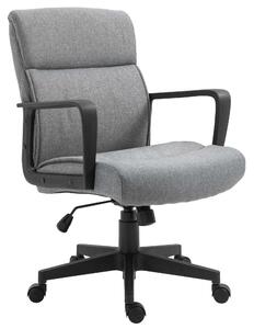 Sedia Operativa da Ufficio 60x68x92-101,5 cm in Tessuto Grigia