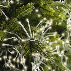 Illuminazione a LED per esterni, modello Cluster, lunghezza 13,5 metri, 1512 LED, vetro trasparente, luce bianca calda, Lumineo