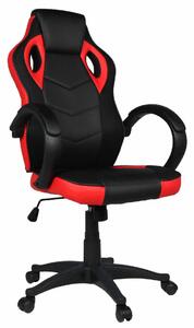 Sedia Gaming 59x120 cm in Similpelle Rosso