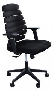 Poltrona da Ufficio Lorene 62x60x100/110 h cm in Poliuretano Nero