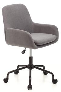 Sedia Poltrona Poltroncina Operativa in Tessuto Grigio da Ufficio