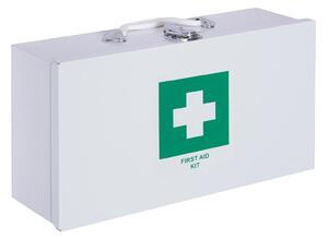 Armadietto per Medicinali da Muro con 2 Ripiani e un Vano Bianco 38x12x20 cm
