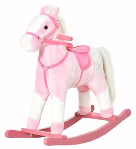 Cavallo a Dondolo per Bambine con Suoni Rosa