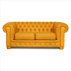 Divano Chesterfield in Pelle Primo Fiore Premium – Iconico, Finiture di Pregio