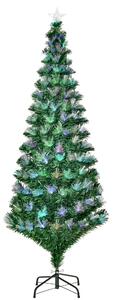 Albero di Natale Artificiale 180 cm in Fibra Ottica Foltissimo 230 LED