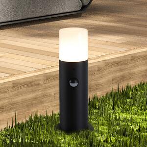 Searchlight Lampioncino Cannes, altezza 30 cm, nera, metallo, sensore Cannes, Nero, Alluminio, Moderno, Lampada da esterni