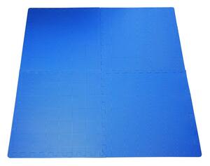Tappeto Puzzle a Incastro Set 8 Pezzi 60x60 cm Blu