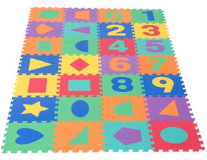 Tappeto Puzzle da Gioco per Bambini 28 Tessere 31x31 cm