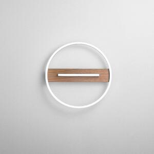 Luce Ambiente Design Applique da parete a LED Azimuth, Legno scuro, Soggiorno / Sala da pranzo, Metallo, Moderno, Applique a LED
