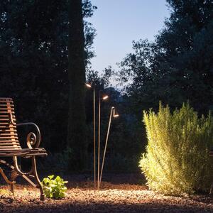Vibia Lampada da terra esterno a LED Brisa, 1 luce, marrone BRISA, Marrone / Ruggine, Plastica, Design