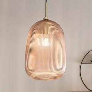 Luce Ambiente Design Lampada a sospensione Duke, dimmerabile, Crema / Ambra, Soggiorno / Sala da pranzo, Vetro, Lampada a sospensione