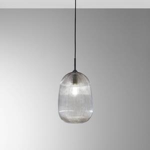 Luce Ambiente Design Lampada a sospensione Duke, dimmerabile, Alluminio / Grigio / Zincato, Soggiorno / Sala da pranzo, Vetro, Lampada a sospensione