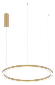 Luce Ambiente Design Lampada a sospensione Hoop, Ottone / Oro, Soggiorno / Sala da pranzo, Alluminio, Moderno, Lampada a sospensione