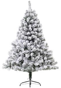 Albero di Natale Artificiale Innevato 140 cm 400 Punte Verde
