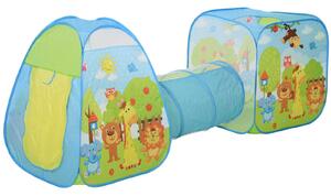 Tunnel 3 in 1 Gioco per Bambini 230x74x93 cm