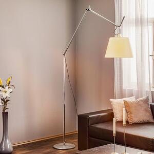 Artemide Lampada da terra di design Tolomeo Mega, dimmerabile, Alluminio / Grigio / Zincato, Soggiorno / Sala da pranzo, Alluminio, Design, Lampada da terra