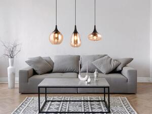 Lampada a sospensione a trave a 3 luci, larghezza 70 cm