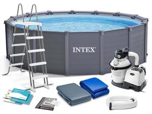 Piscina a pannelli INTEX 478x123 con pompa 26384NP 13860