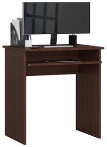 Scrivania per PC AKORD STAR in colore wengé e 1 ripiano L68 x H74 x P51 cm