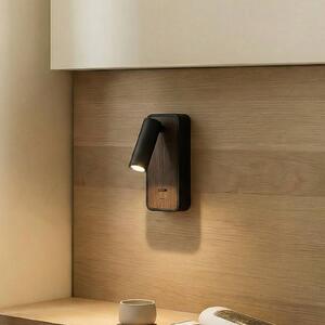 Applique da parete a LED Tallis Lindby, Nero, Camera da letto, Metallo, Moderno, Applique a LED