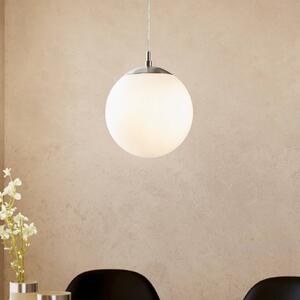 EGLO Lampada a sospensione in vetro Rondo, dimmerabile, Bianco / Opale, Soggiorno / Sala da pranzo, Vetro, Moderno, Lampada a sospensione