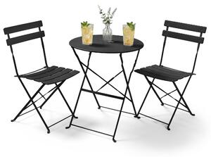 Akord Set Di Mobili Da Balcone Orion Nero 42X35X42 Cm