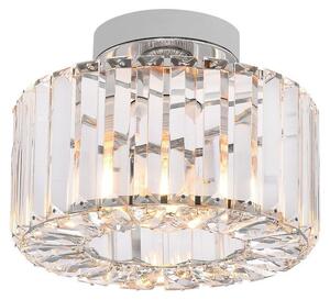Lampada da soffitto glamour con cristalli di vetro, rotonda, cromata, 1xE27 15W, VETRO Light Prestige