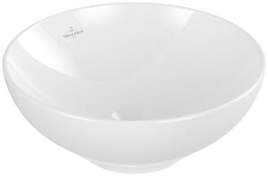 Vasque à poser Villeroy & Boch Loop & Friends, 380x380x120mm, avec trop-plein, sans trou pour robinetterie, 4A450001, 4A450001