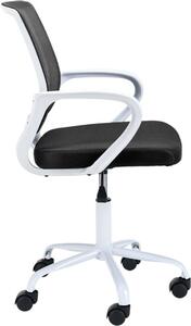 Akord Poltrona Girevole Bianco/Nero 46X47X85 Cm