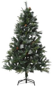 Albero di Natale Artificiale Innevato 150 cm 770 Rami con Pigne Pino Verde