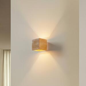 Applique Ara SOLLUX LIGHTING, dimmerabile, Legno chiaro, Soggiorno / Sala da pranzo, Legno, Moderno, Applique