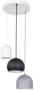 Lampada a sospensione E27 nero grigio cucina metallo moderno sospensione