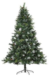 Albero di Natale Artificiale 210 cm 1622 Rami con Pigne Pino Verde