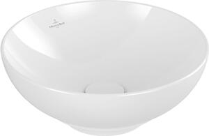 Vasque à poser Villeroy & Boch Loop & Friends, 380x380x120mm, avec trop-plein, sans trou pour robinetterie, 4A4500R1, 4A4500R1