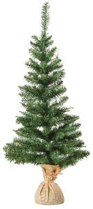 Mini Albero di Natale Artificiale 90 cm 105 Rami Pino Verde