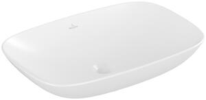 Vasque à poser Villeroy & Boch Loop & Friends, rectangulaire, 620x420x120mm, avec trop-plein, sans trou pour robinetterie, 4A5000RW, 4A5000RW